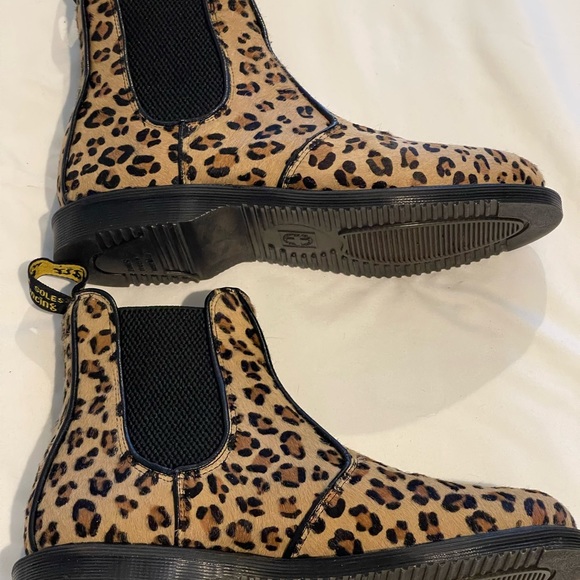 Dr Martens Flora Leopard Chelsea Boots - Sz 8 - EUC - Picture 7 of 12